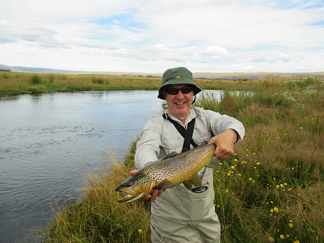 Harry with a fine brown trout